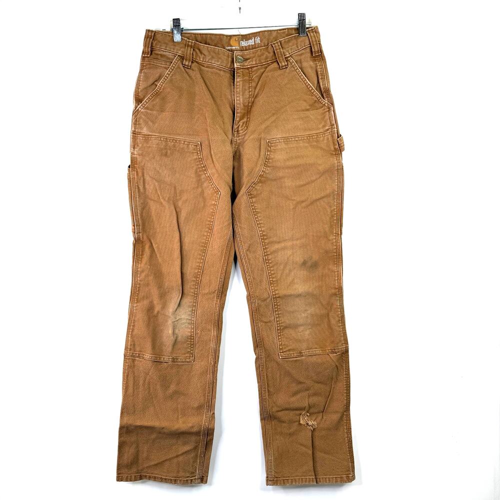 Carhartt Men's Rugged Flex Relaxed fit Double Front Duck Pants Size 32